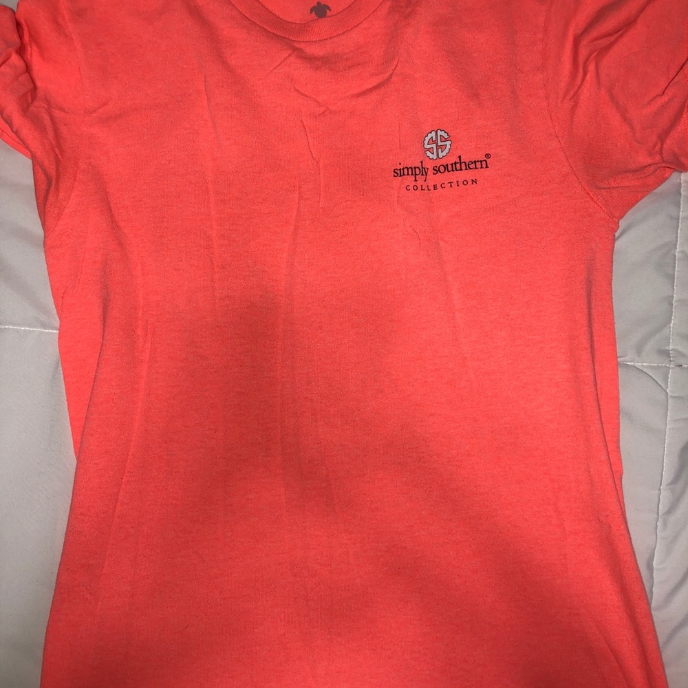 Neon Orange Simply Southern Shirt